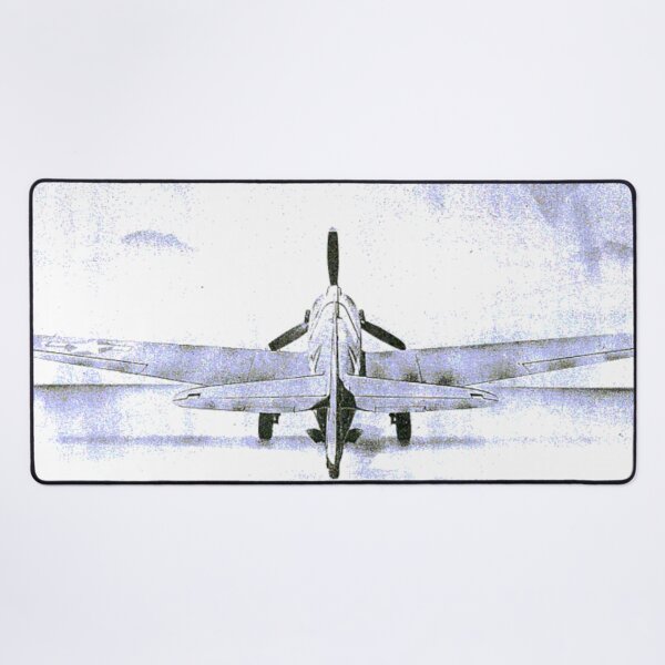 Item preview, rear view p40 sketch fighter plane  designed and sold by PilotandPlane.