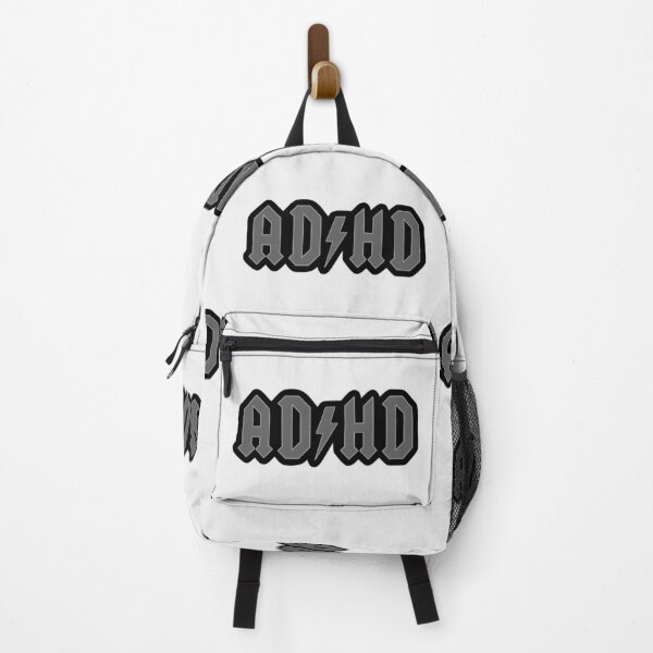 Item preview, ADHD ACDC parody design (gray scale) designed and sold by ZERO-MIND.