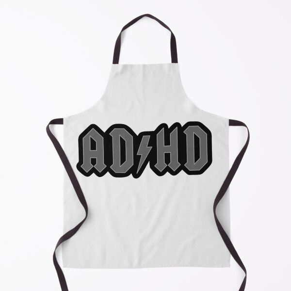 Item preview, ADHD ACDC parody design (gray scale) designed and sold by ZERO-MIND.