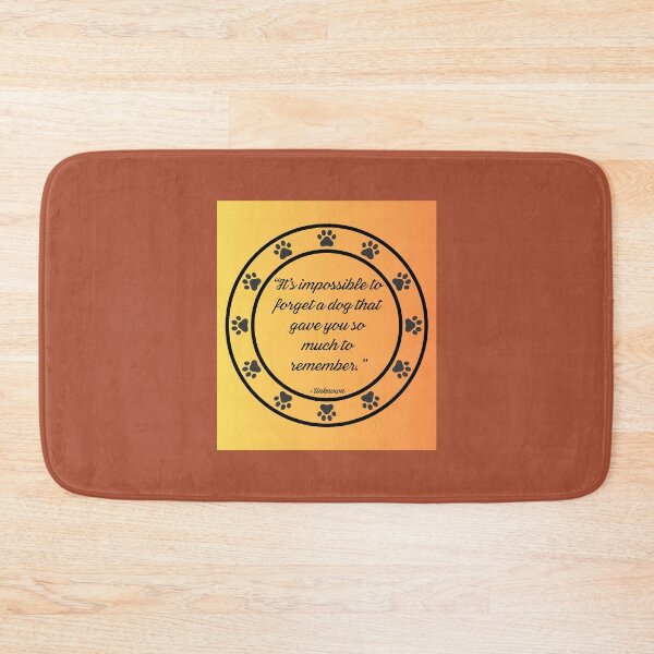 Item preview, Impossible to Forget a Dog, Pet Memorial Quote with Paw Prints, Dog Loss Remembrance Gift designed and sold by AnimalVibes.