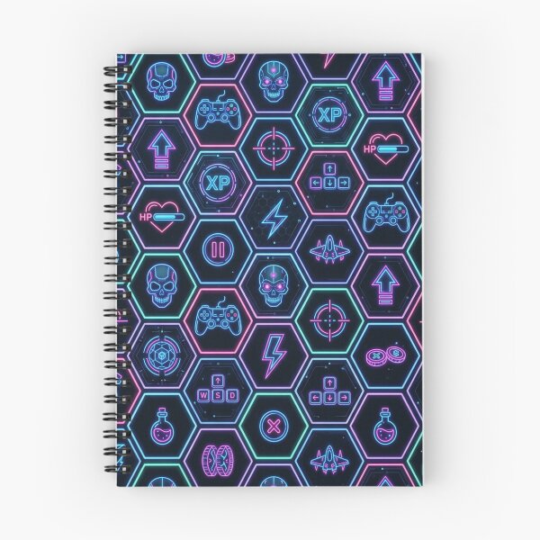 Item preview, Neon Hex Grid designed and sold by StickVerse by Owais.