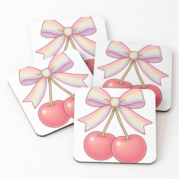 Item preview, Pastel Rainbow Pride Cherry Bow Aesthetic designed and sold by xMErCUrY03x.