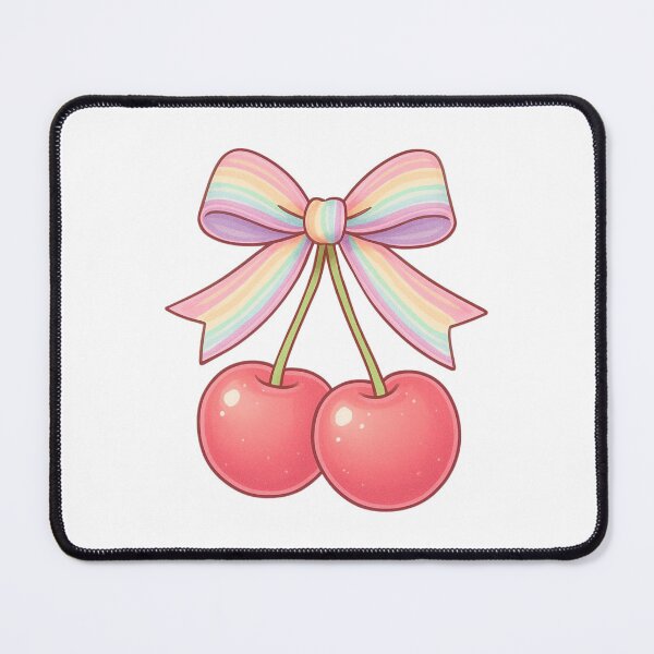 Item preview, Pastel Rainbow Pride Cherry Bow Aesthetic designed and sold by xMErCUrY03x.