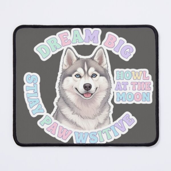 Item preview, Cute Husky Motivational Quote designed and sold by Chromatic Artistry.