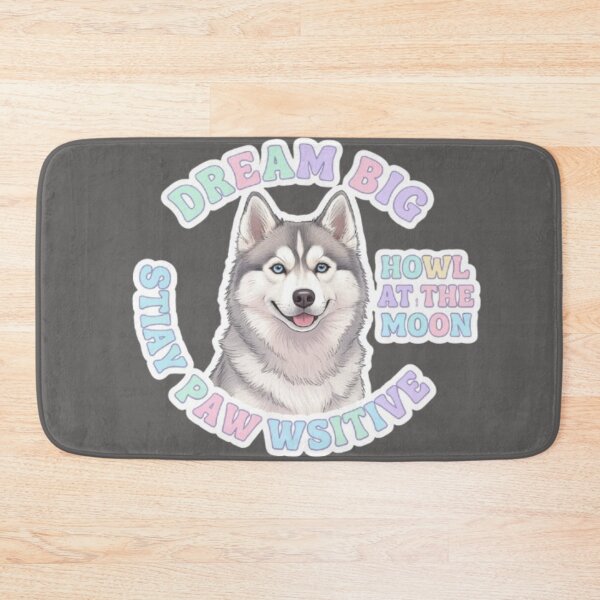 Item preview, Cute Husky Motivational Quote designed and sold by Chromatic Artistry.