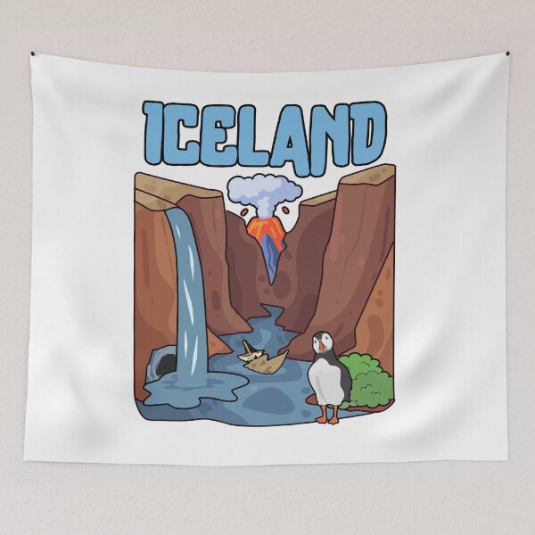 Item preview, Iceland - Iceland Stamp - Funny gifts for Iceland enthusiasts designed and sold by iX-Physio.