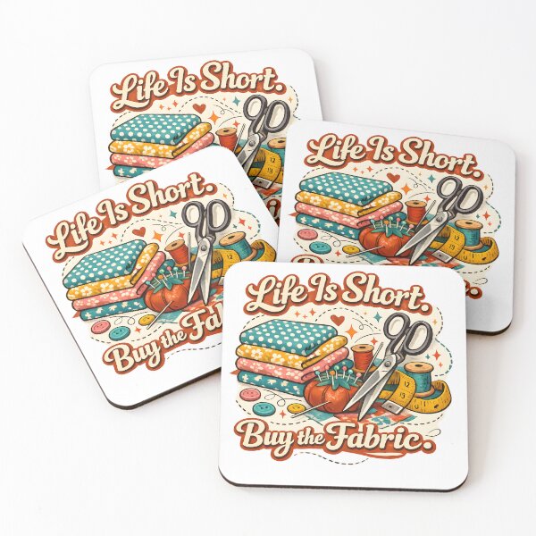 Item preview, Life Is Short Buy The Fabric – Funny Sewing & Quilting Design designed and sold by blankTeeShirt.