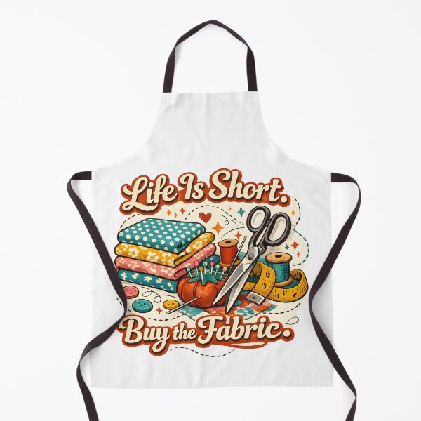 Item preview, Life Is Short Buy The Fabric – Funny Sewing & Quilting Design designed and sold by blankTeeShirt.