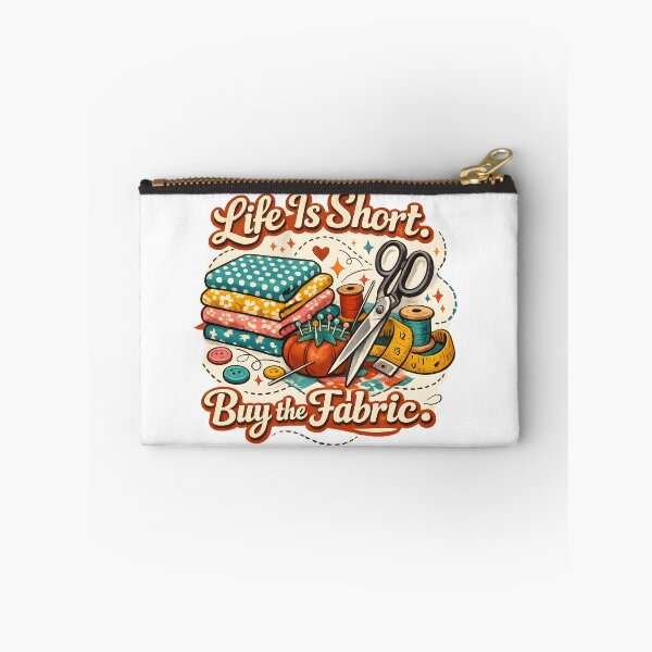 Item preview, Life Is Short Buy The Fabric – Funny Sewing & Quilting Design designed and sold by blankTeeShirt.