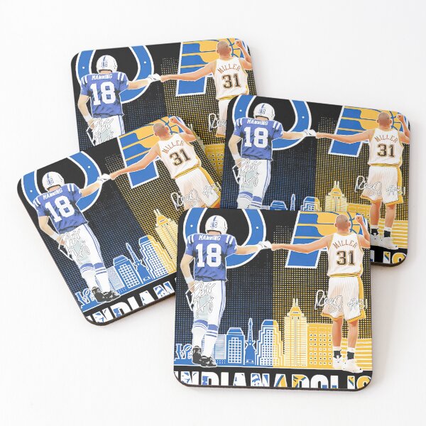 Item preview, Official Indianapolis Colts Indiana Pacers Peyton Manning Vs Reggie Miller Signatures designed and sold by axmelia.