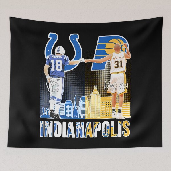 Item preview, Official Indianapolis Colts Indiana Pacers Peyton Manning Vs Reggie Miller Signatures designed and sold by axmelia.