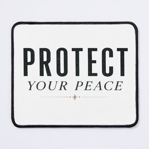 Item preview, Protect Your Peace Minimalist Emotional Wellness Typography Design designed and sold by astersgraphics.