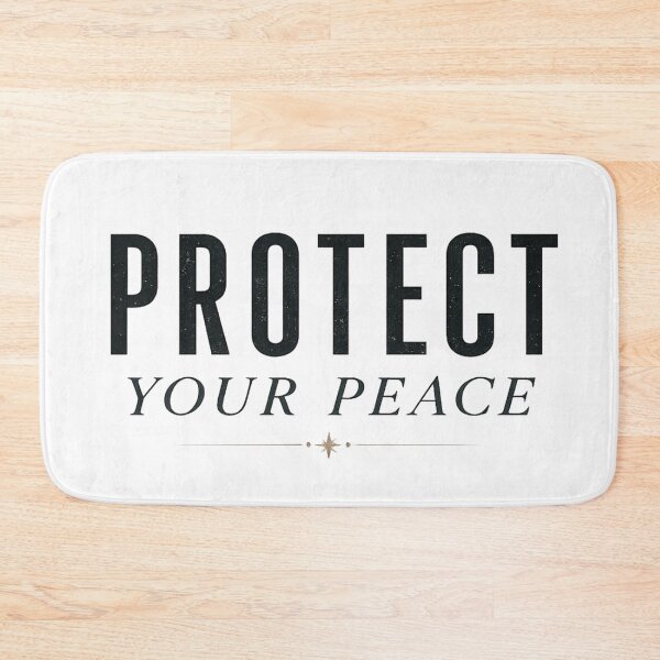 Item preview, Protect Your Peace Minimalist Emotional Wellness Typography Design designed and sold by astersgraphics.