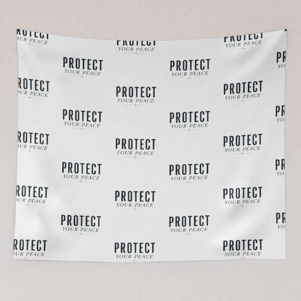 Item preview, Protect Your Peace Minimalist Emotional Wellness Typography Design designed and sold by astersgraphics.