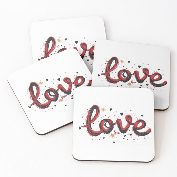 Item preview, love typography art romantic aesthetic design designed and sold by insiya-art.