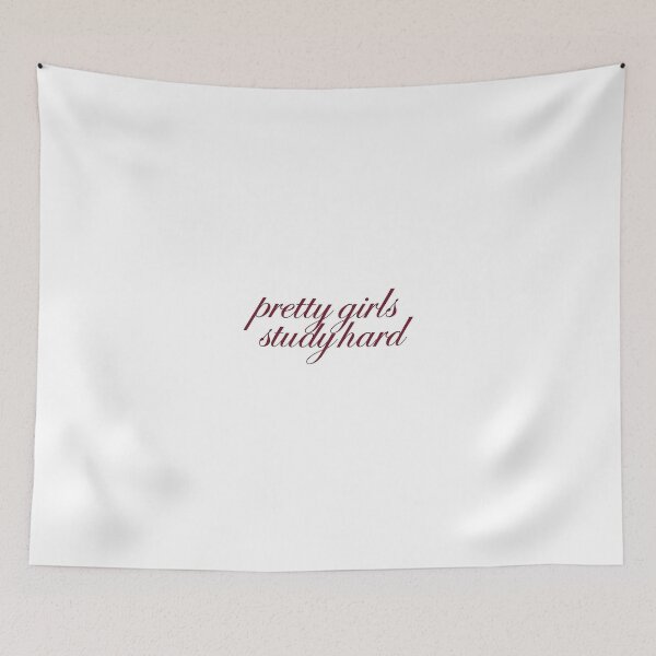 Item preview, Study Hard Aesthetic Quote Pretty Girls designed and sold by Mustangana.