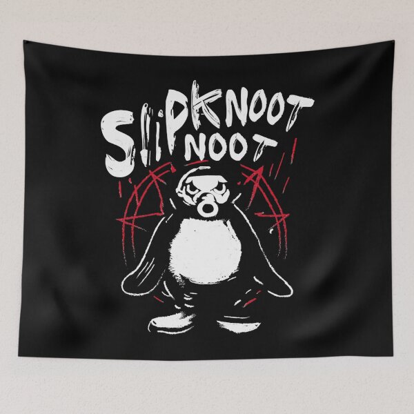 Item preview, Slipknoot Noot Penguin Death Metal Goth Hard Rock designed and sold by axmelia.