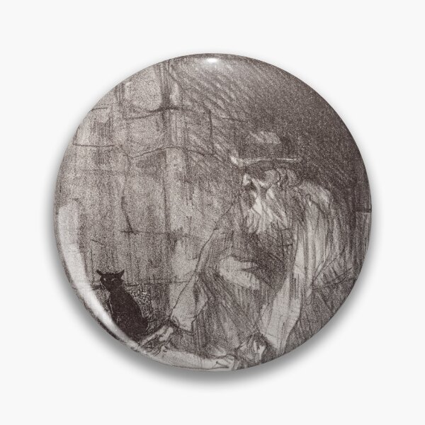 Item preview, Au Pied Du Sinai Une Arriere Boutique a Cracovie by Henri de Toulouse-Lautrec | Mysterious Cat Poster Art designed and sold by artofuniverse.