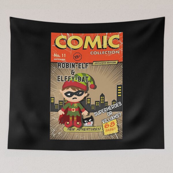 Item preview, Elf Superhero Comic Collection Robin Elf Elffy Bar Or Villans designed and sold by Adrian Ion.