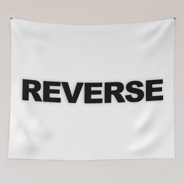 Item preview, REVERSE — Black Minimal Bold Type Statement designed and sold by WORDPAUSE.