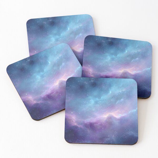 Item preview, Purple Blue Galaxy Nebula Cosmic Space Aesthetic Wallpaper designed and sold by Faithlines.