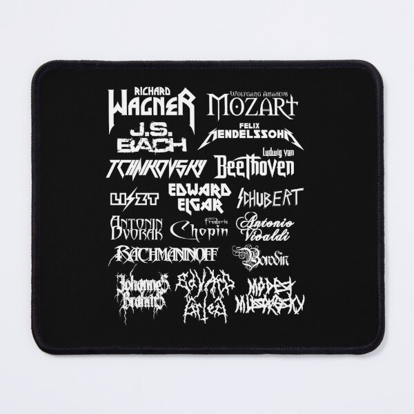 Item preview, Heavy Metal-Style Classical Composers (White Text) designed and sold by Adrian Ion.