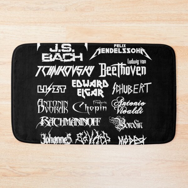 Item preview, Heavy Metal-Style Classical Composers (White Text) designed and sold by Adrian Ion.