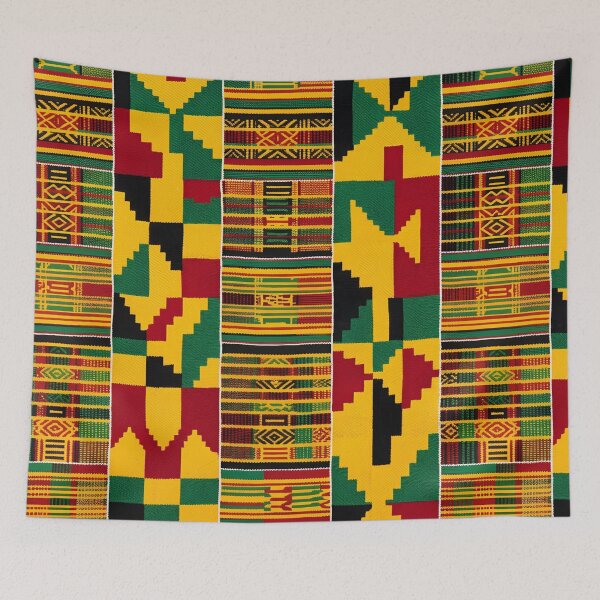Item preview, Vibrant Traditional Ghanaian Kente Cloth Seamless Pattern designed and sold by warayut.