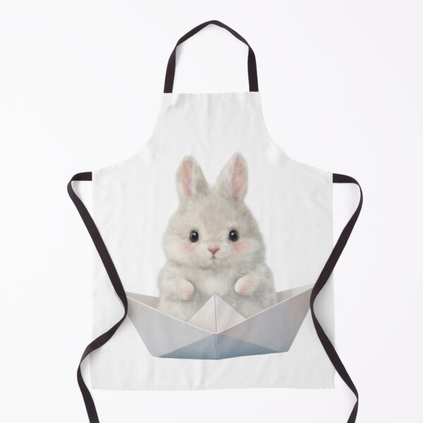 Item preview, Little Sailor Bunny in Paper Boat – Fluffy Voyage Art designed and sold by lovelistivkaa.