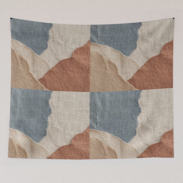 Item preview, Layered Textile Collage Fabric Composition designed and sold by frumixart.