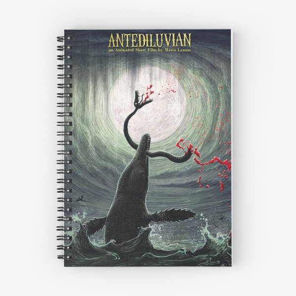 Item preview, ANTEDILUVIAN Poster. Ichthyosaurus kills Plesiosaurus  designed and sold by Mario Lanzas.