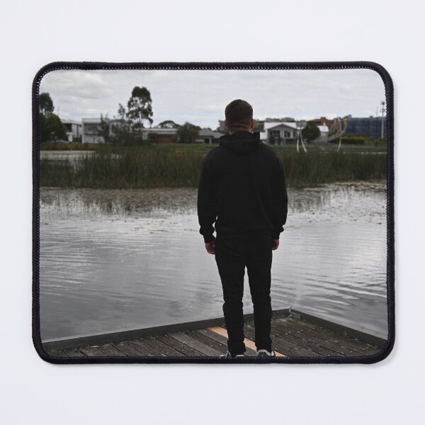 Item preview, Man Overlooking Ironbark Lake designed and sold by getmybookstore.