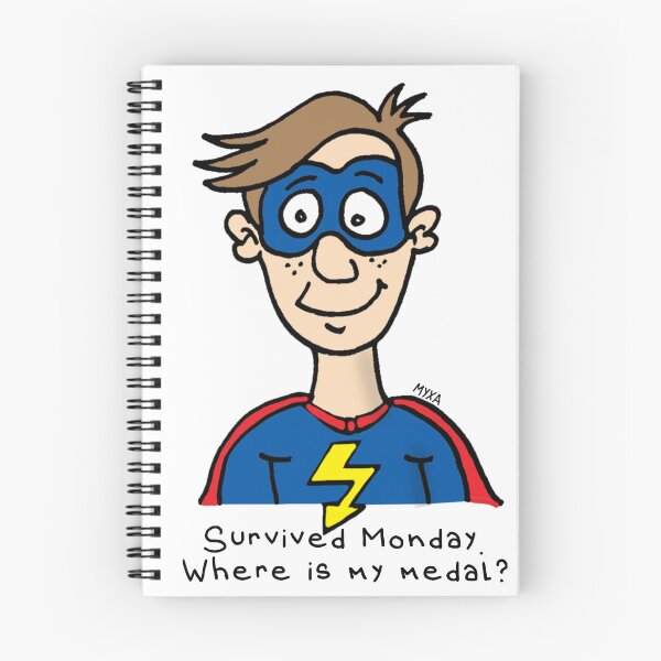 Item preview, Survived Monday – Low Budget Superhero designed and sold by MyxaART.