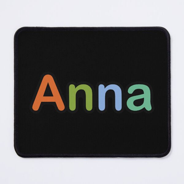 Item preview, Anna Personalized Name Sticker Cute Colorful Kids Label designed and sold by RafenStein.