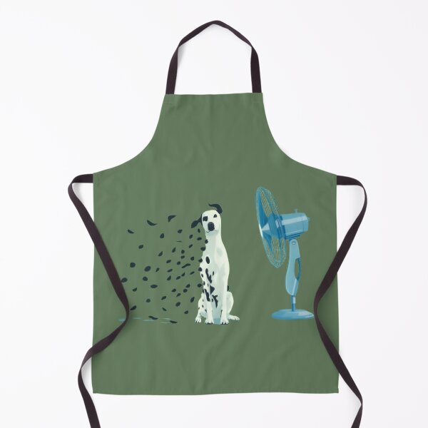Item preview, Dalmatian Losing Spots - Funny Dog Illustration with Fan designed and sold by Rangmanch.