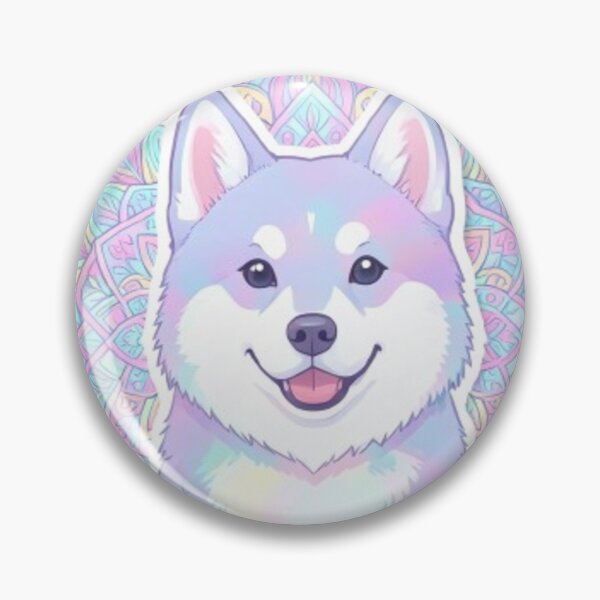 Artikelvorschau, Kawaii Holographic Aesthetic Dog Sticker entworfen und verkauft von Chromatic Artistry.