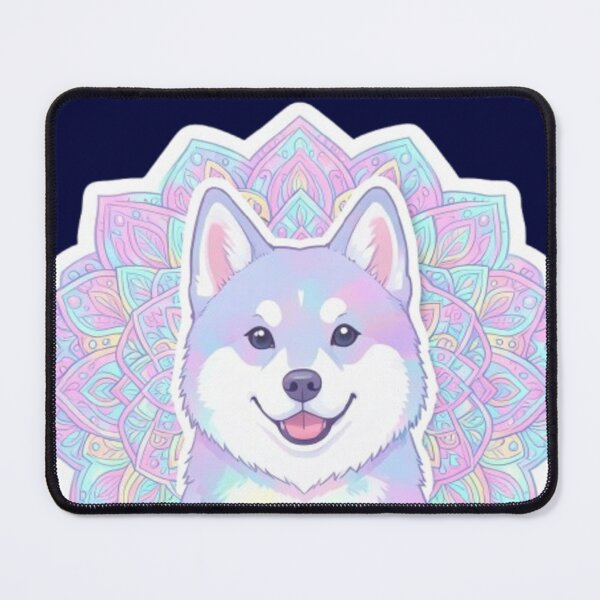 Item preview, Kawaii Holographic Aesthetic Dog Sticker designed and sold by Chromatic Artistry.