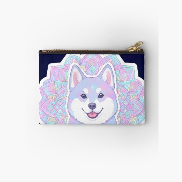Item preview, Kawaii Holographic Aesthetic Dog Sticker designed and sold by Chromatic Artistry.