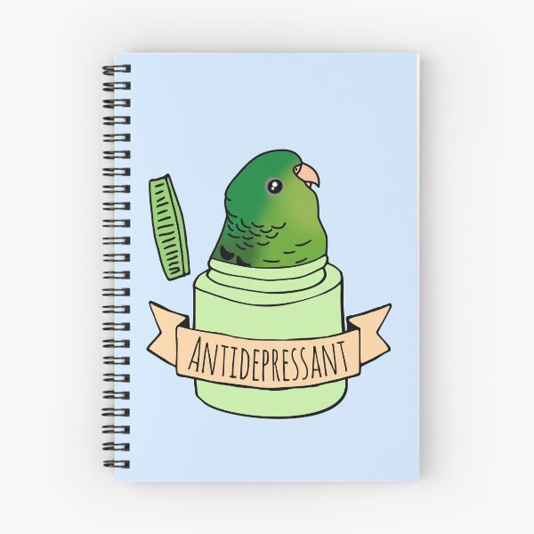 Item preview, Antidepressant Green Lineolated Parakeet designed and sold by FandomizedRose.