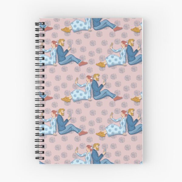 Item preview, Couple with mobile phone, soft pink background designed and sold by WONDERPRINTVALLEY.