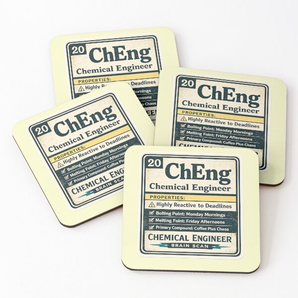 Item preview, Chemical Engineer Element ChEng – Funny Periodic Table Style Humor Art | Chemistry Engineering Gift designed and sold by irfanshikh.