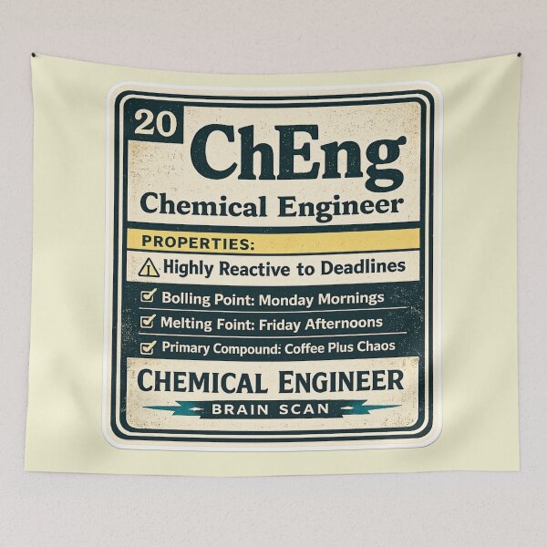 Item preview, Chemical Engineer Element ChEng – Funny Periodic Table Style Humor Art | Chemistry Engineering Gift designed and sold by irfanshikh.