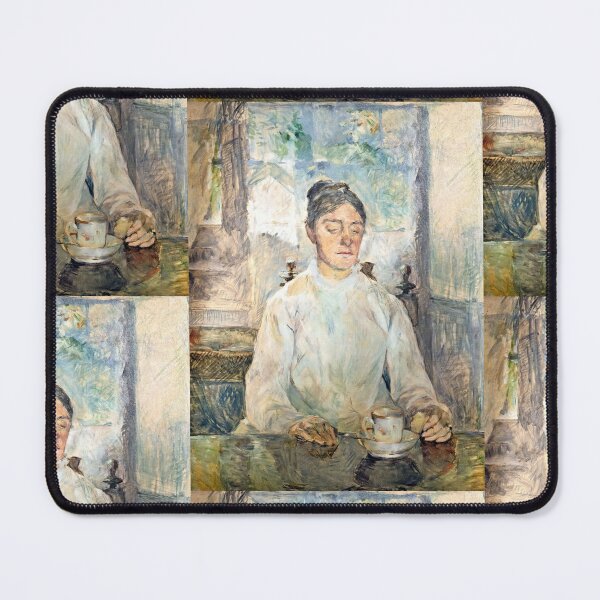 Item preview, Breakfast at the Château De Malromé by Henri de Toulouse-Lautrec, Vintage Post-Impressionist Café Portrait Art Print designed and sold by artofuniverse.