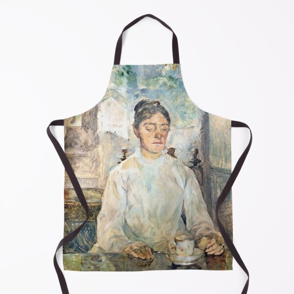 Item preview, Breakfast at the Château De Malromé by Henri de Toulouse-Lautrec, Vintage Post-Impressionist Café Portrait Art Print designed and sold by artofuniverse.