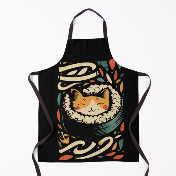 Item preview, Sushi Cat Kawaii Japanese Food Illustration  designed and sold by Blurbean.