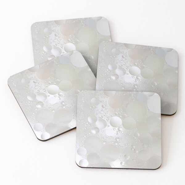 Item preview, Silver and white watercolor bubbles, water drops pale modern art designed and sold by TanalyFlowers.