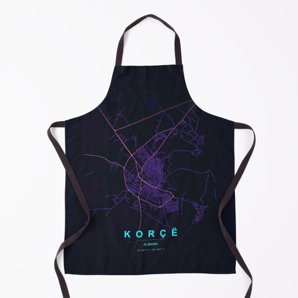 Item preview, Neon Style Map of Korce, Albania designed and sold by Enea Kelo.