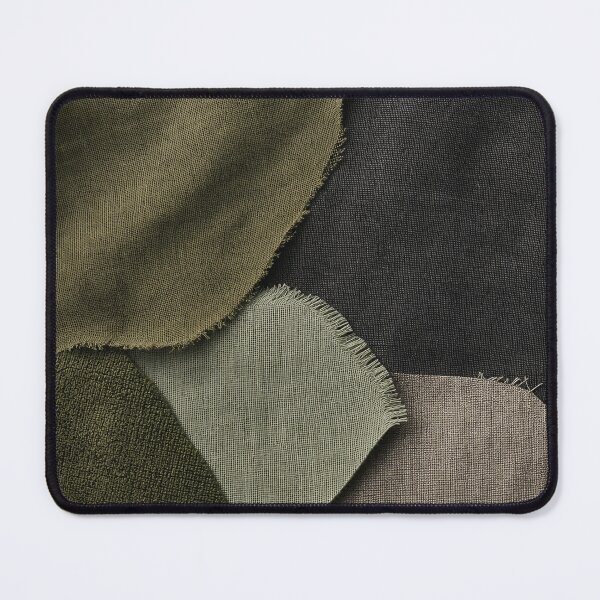 Item preview, Olive Linen Textile Collage Composition designed and sold by frumixart.