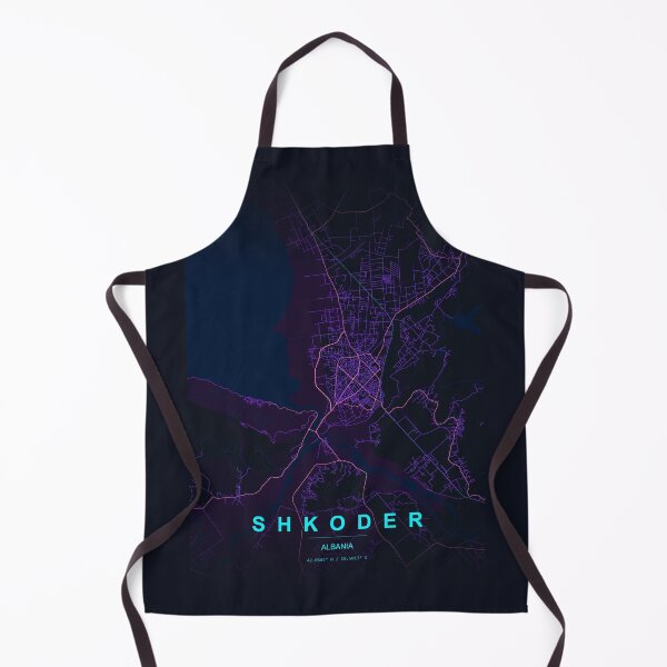 Item preview, Neon Style Map of Shkoder, Albania designed and sold by Enea Kelo.