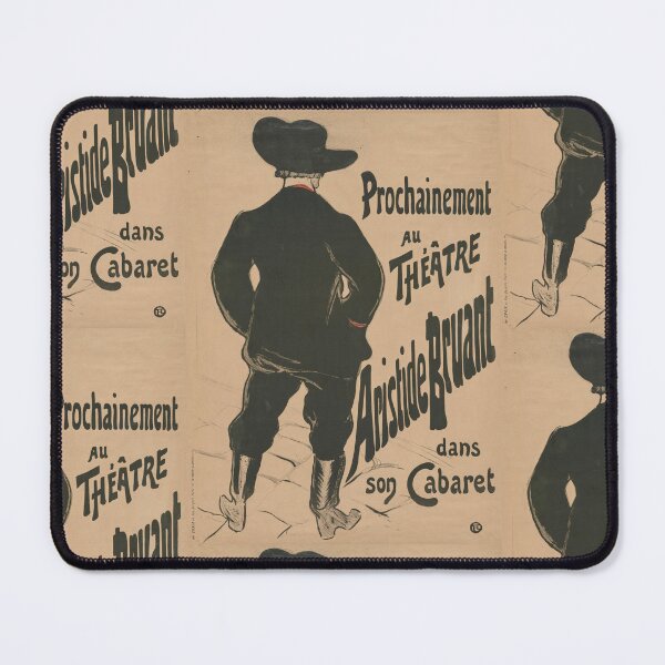 Item preview, Bruant au Mirliton by Henri de Toulouse-Lautrec, Aristide Bruant Vintage French Cabaret Poster Art Print designed and sold by artofuniverse.
